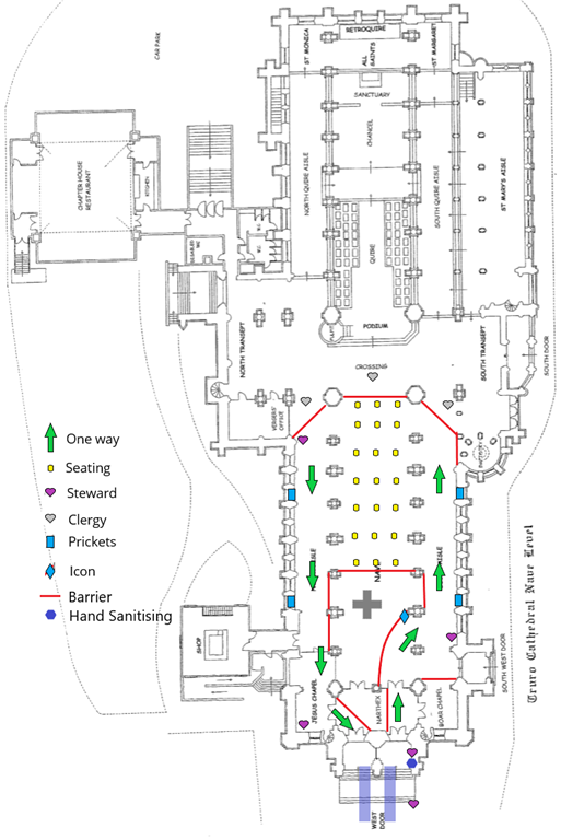 Schematic of cathedral floor